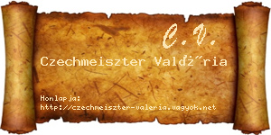 Czechmeiszter Valéria névjegykártya